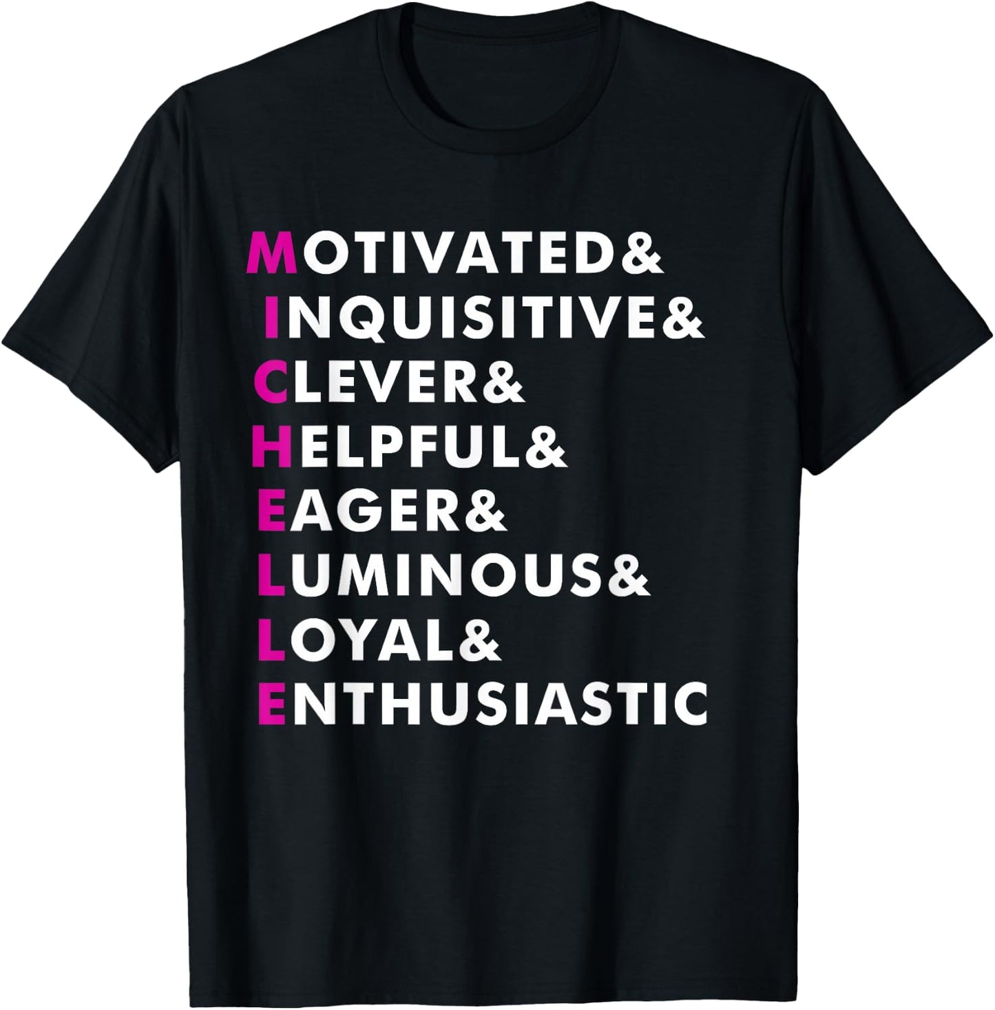 Michelle Name Shirt Personalized Gift T-Shirt - T-Shirt | Black