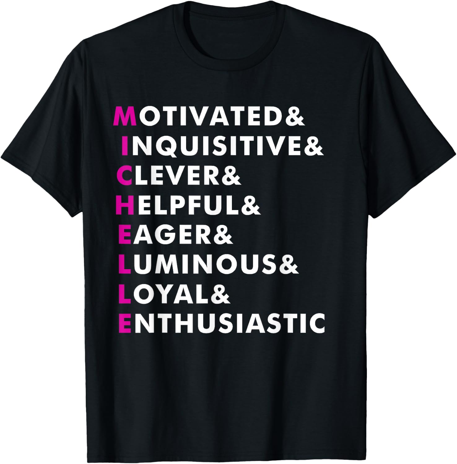 Michelle Name Shirt Personalized Gift T-Shirt - T-Shirt | Black