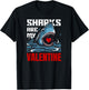 Sharks are my valentine funny vintage shark lovers gift T-Shirt - T-Shirt | Black