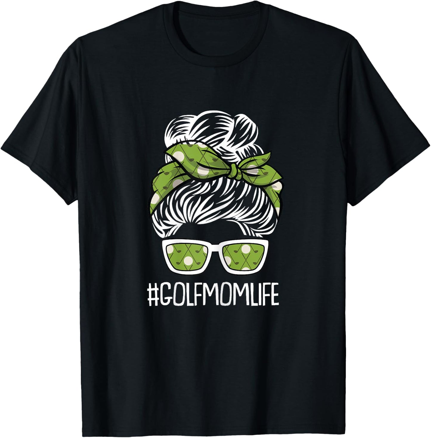 Golf Mom Life Mothers-Day Golf-er Sport Lover Mama Mommy T-Shirt - T-Shirt | Black
