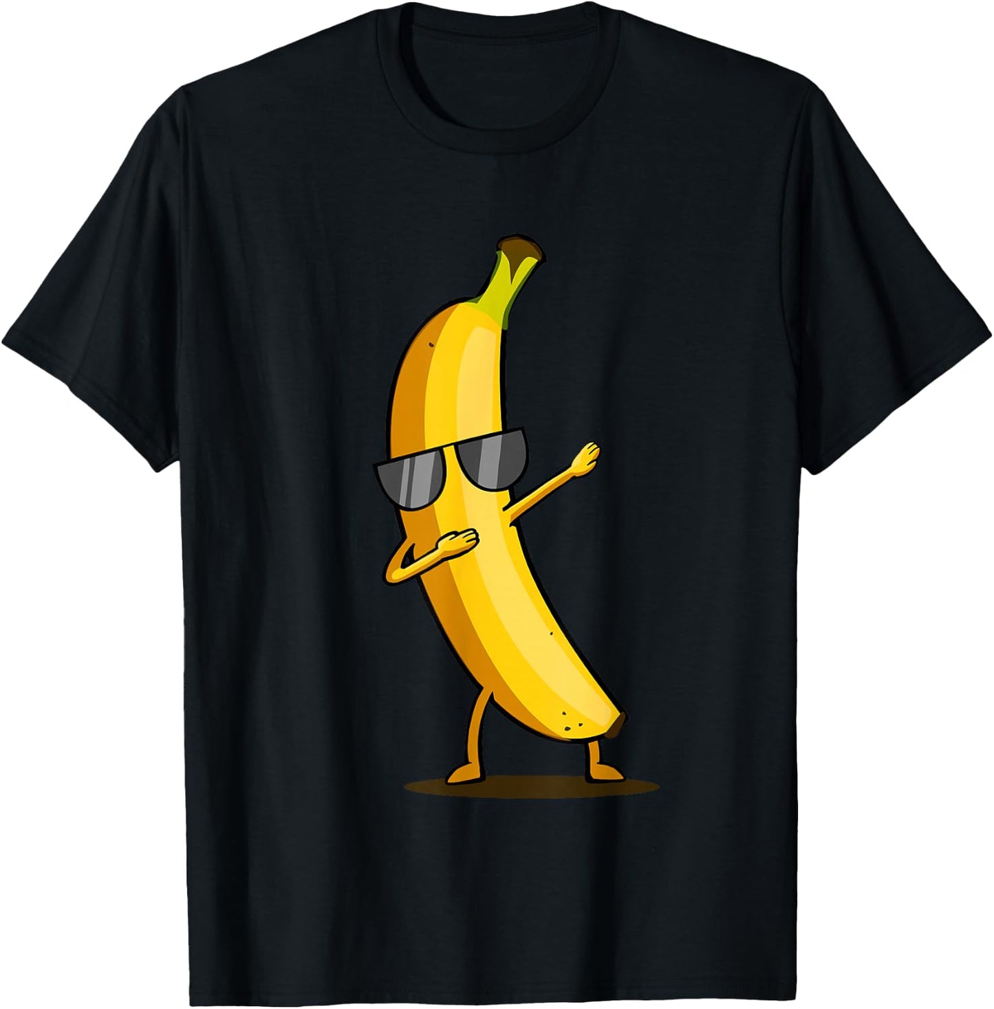 Dabbing Yellow Banana - Dab Funny Dancing Fruit T-Shirt - T-Shirt | Black