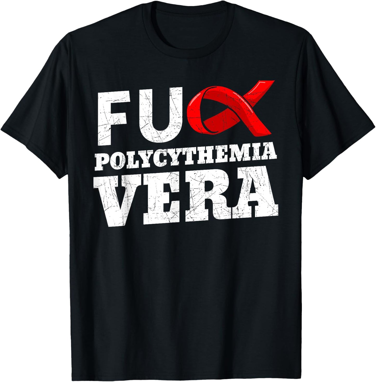 Polycythemia Vera Awareness PV Erythremia Vaquez Disease PCV T-Shirt - T-Shirt | Black
