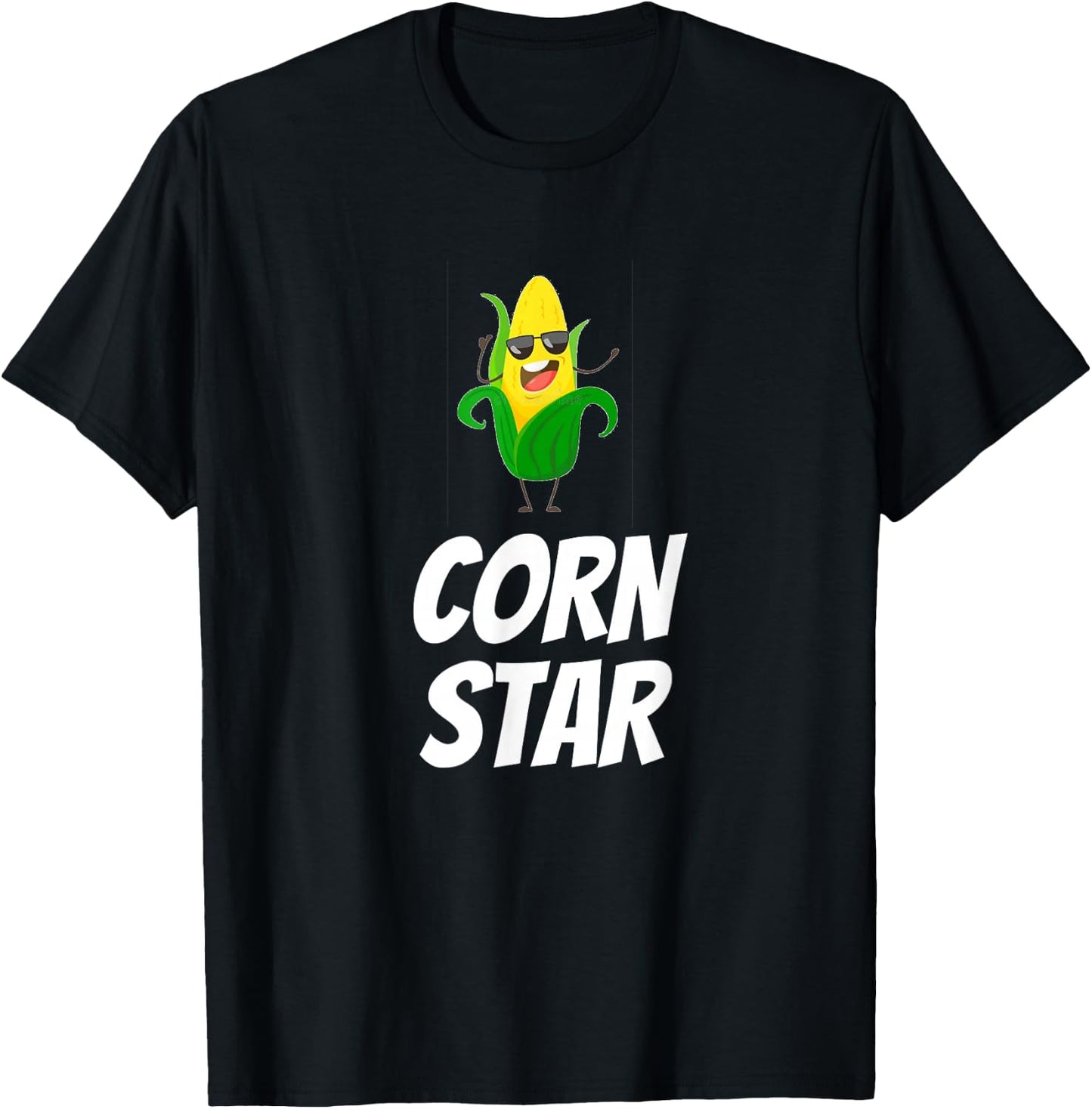 Corn Star Funny Corn Farmer Cool Corn Cob Corn Star T-Shirt - T-Shirt | Black