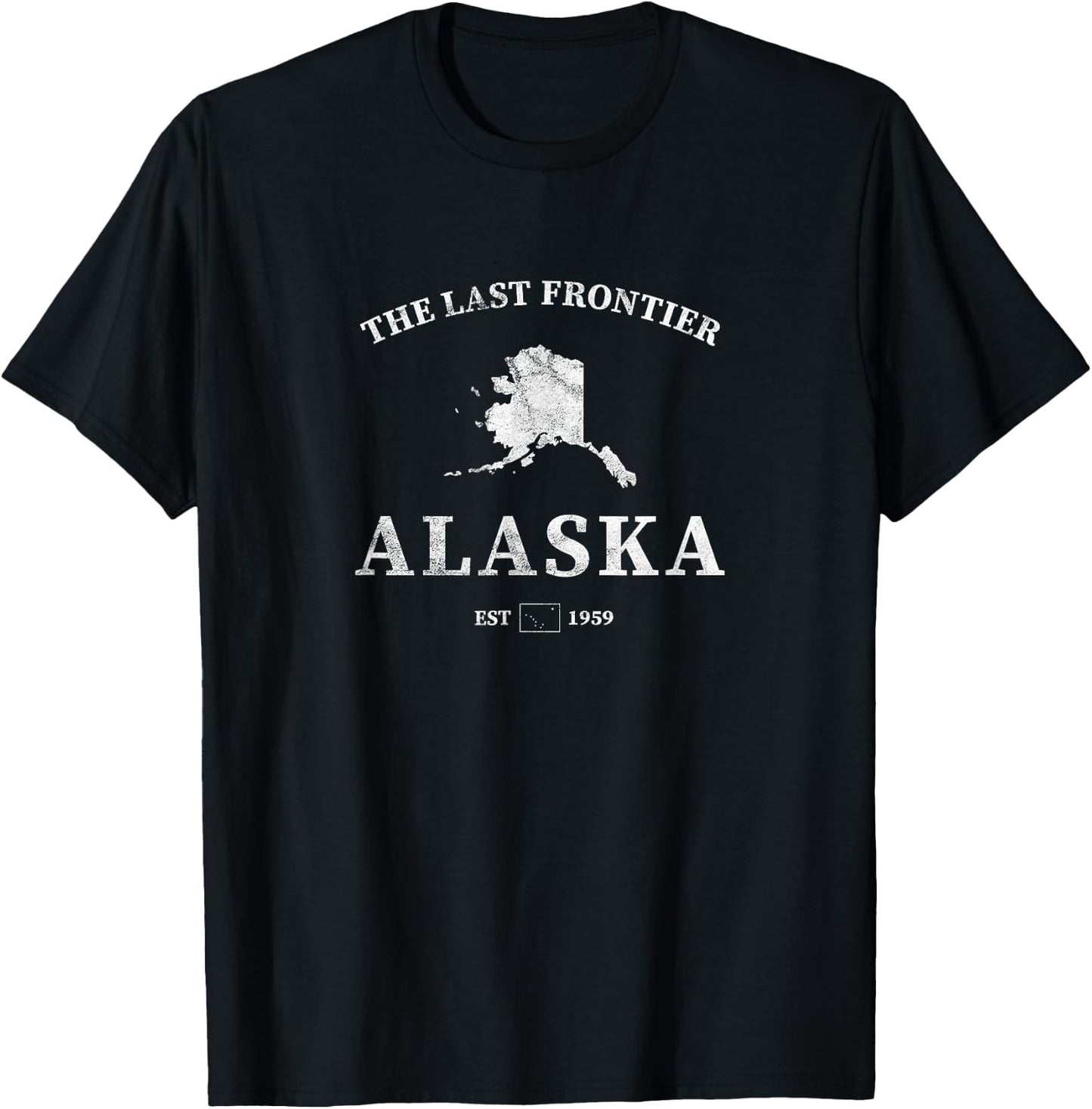 Alaska The Last Frontier T-Shirt - T-Shirt | Black