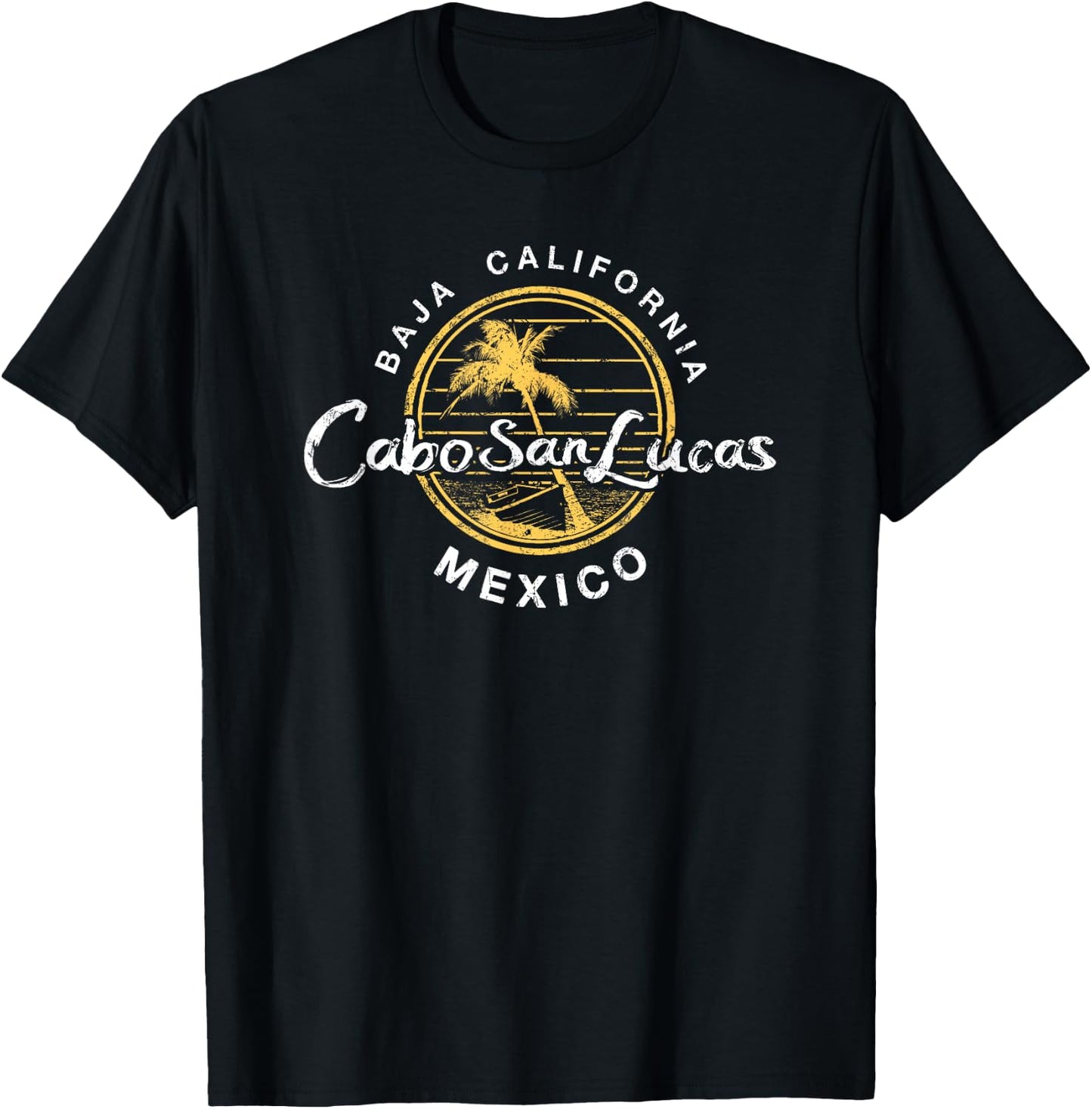 Cabo San Lucas Retro Vintage T-Shirt - T-Shirt | Black