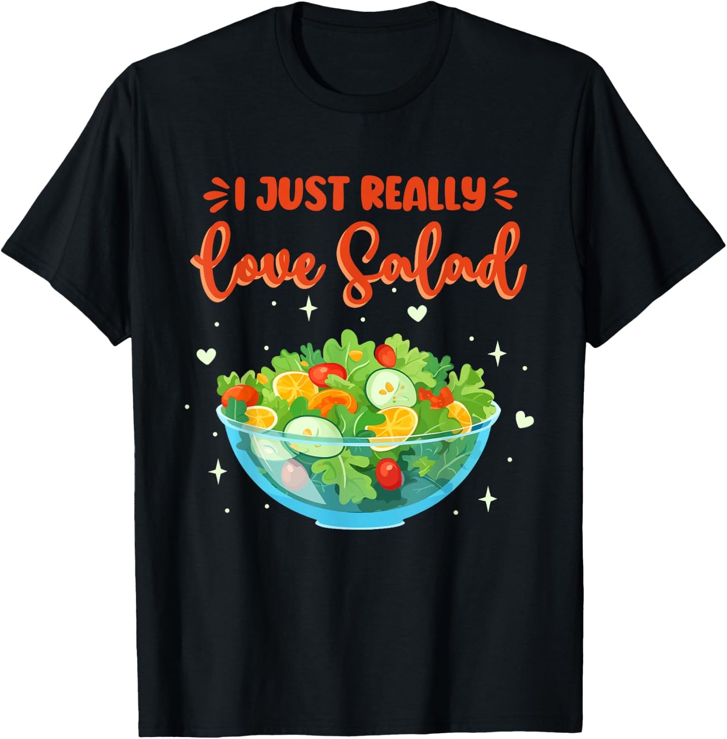 Salad Humor Salad Lover Healthy Food T-Shirt - T-Shirt | Black