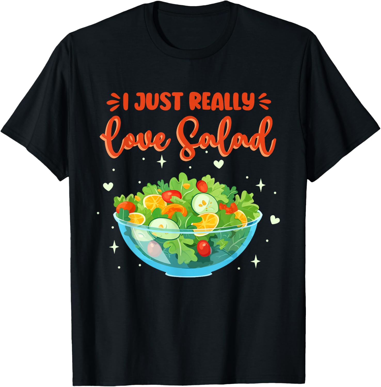 Salad Humor Salad Lover Healthy Food T-Shirt - T-Shirt | Black