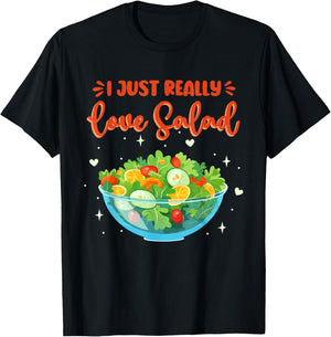 Salad Humor Salad Lover Healthy Food T-Shirt - T-Shirt | Black
