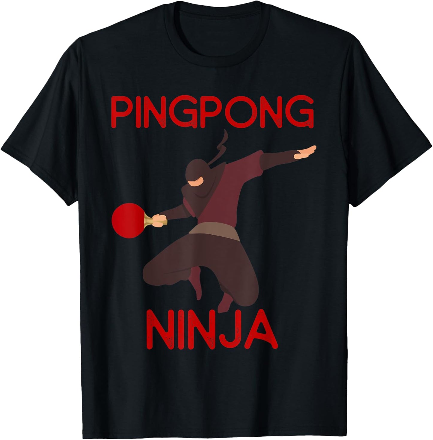 Ping Pong Ninja Funny table tennis Boys Gift T-Shirt - T-Shirt | Black