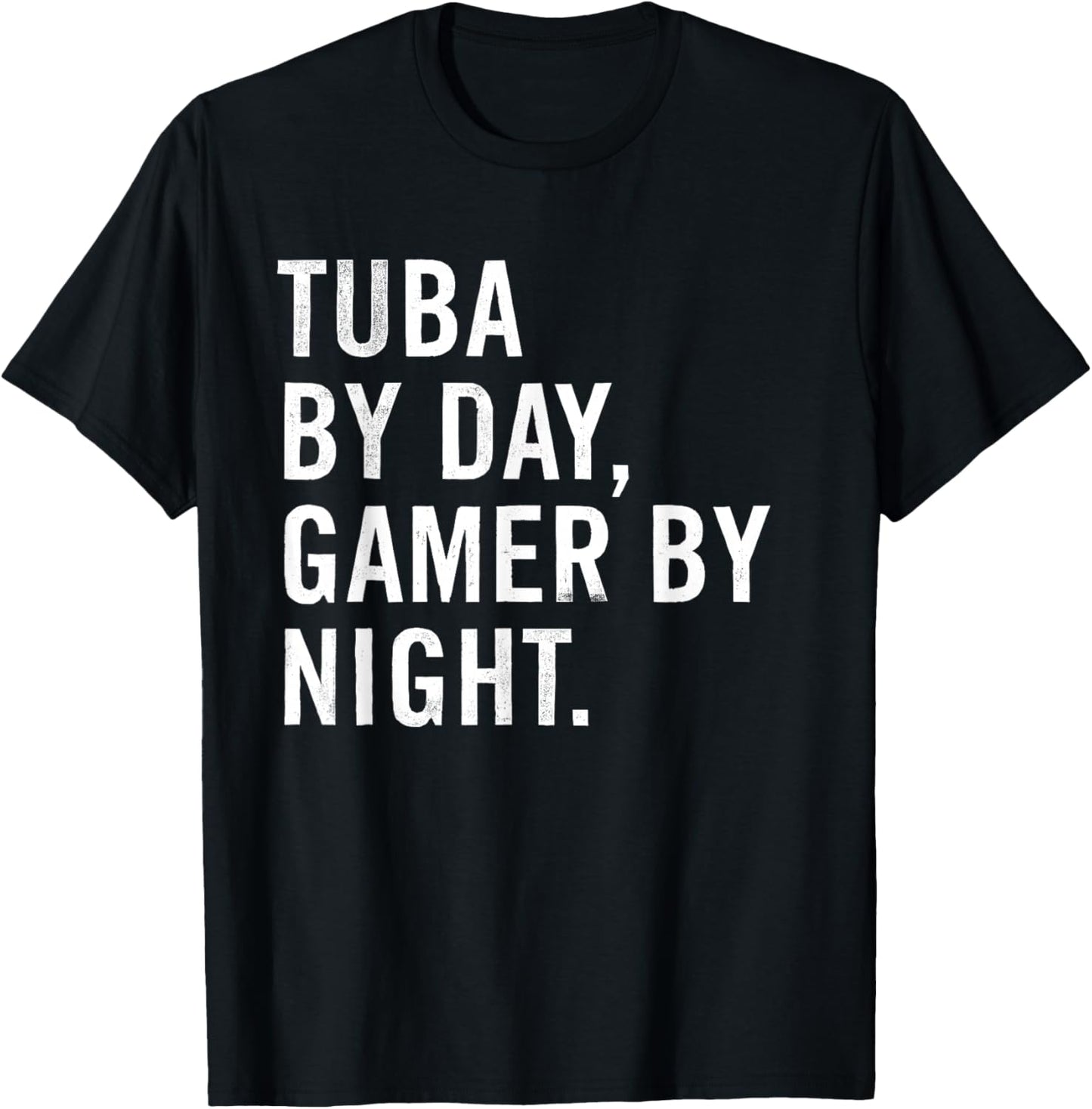 Funny Tuba Musician Typography Gifts - - Black - Small - Short Sleeve - Modern - Night - Classic Fit - Polyester 100% T-Shirt - T-Shirt | Black