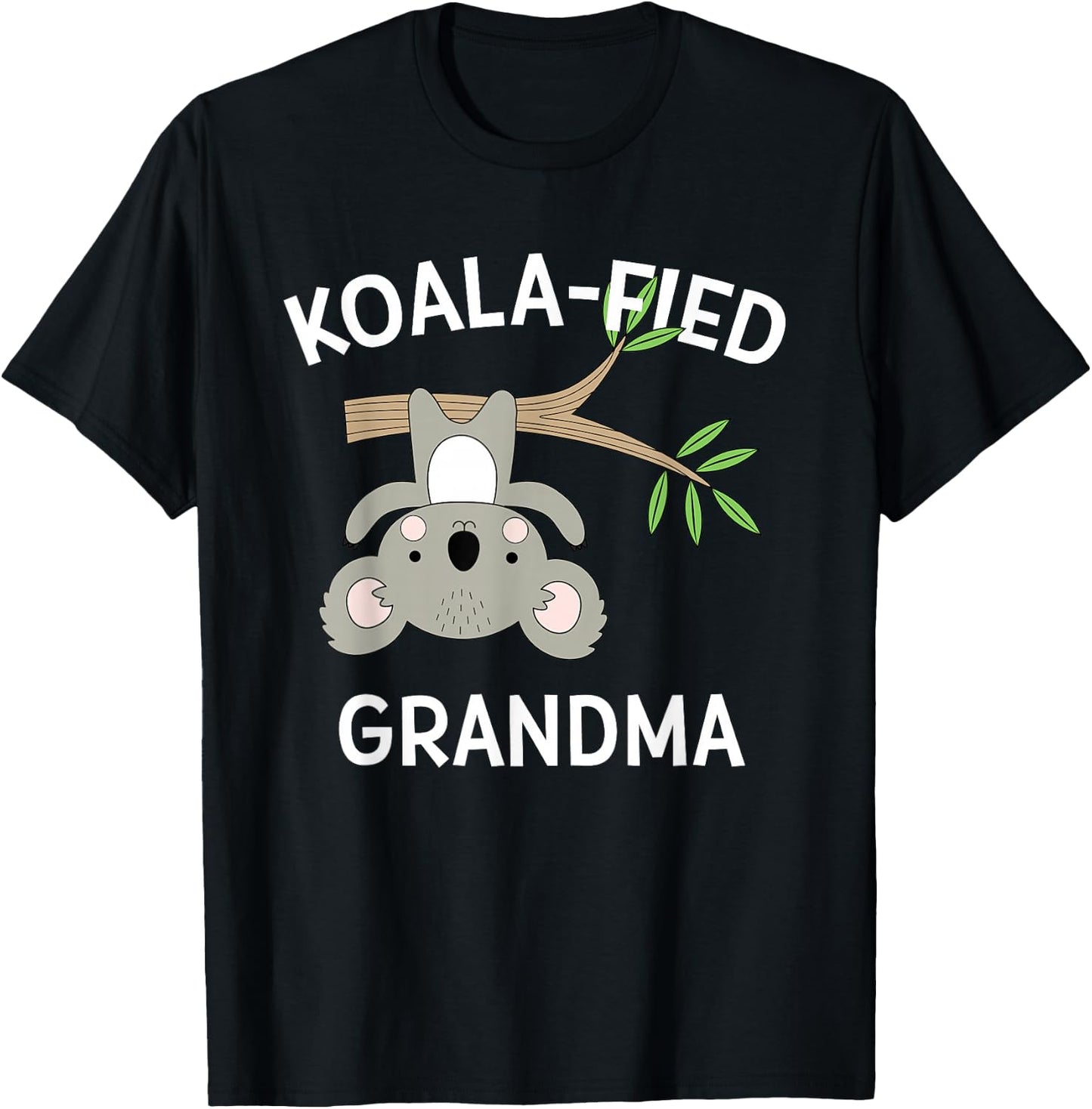Cute Grandma Gift Koala Pun Funny Sweet Announcement Present T-Shirt - T-Shirt | Black
