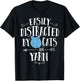 Easily Distracted by Cats and Yarn Knitting Yarn Crochet Small T-Shirt - T-Shirt | Black