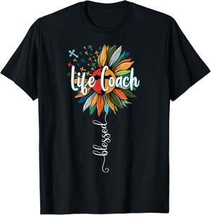 Life Coach Mentor Life Coaching Girls Funny T-Shirt - T-Shirt | Black