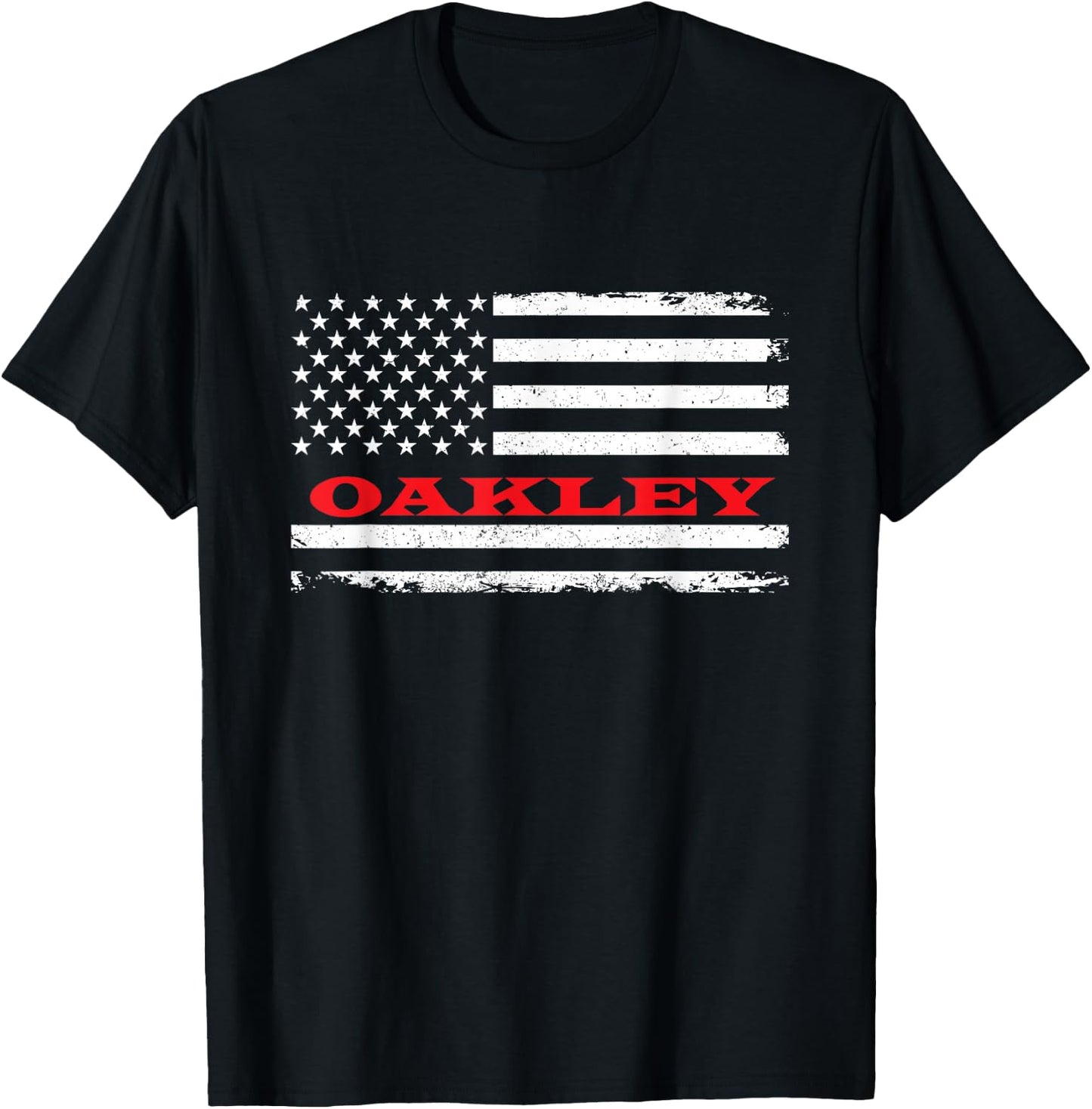 Idaho American Flag Oakley USA Patriotic Souvenir T-Shirt - T-Shirt | Black