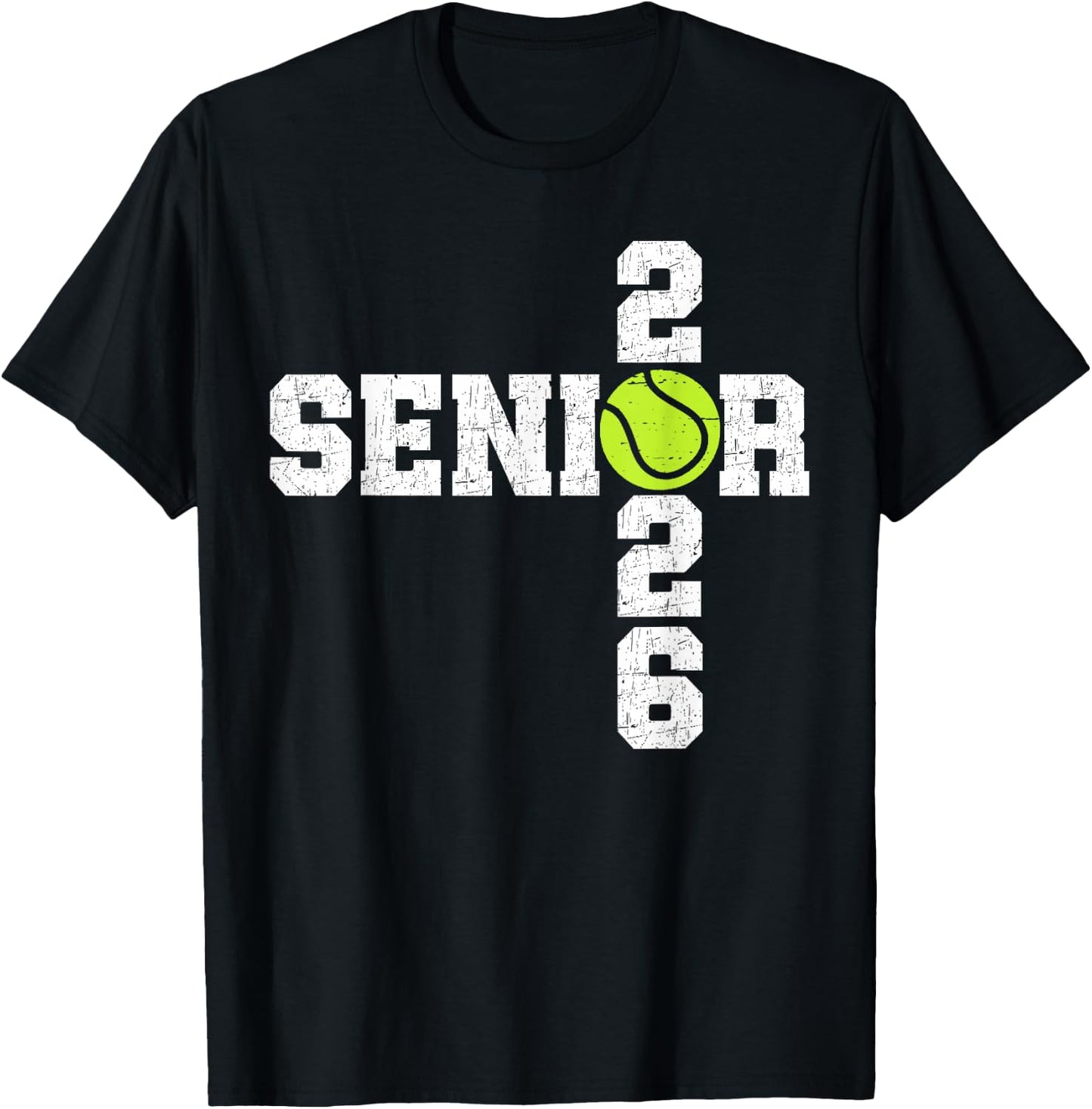 Senior Class of 2026 Tennis Seniors Back to School 2026 T-Shirt - T-Shirt | Black