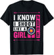 Archery I Shoot Like A Girl Try to Keep Up Archer Bow Hunter T-Shirt - T-Shirt | Black