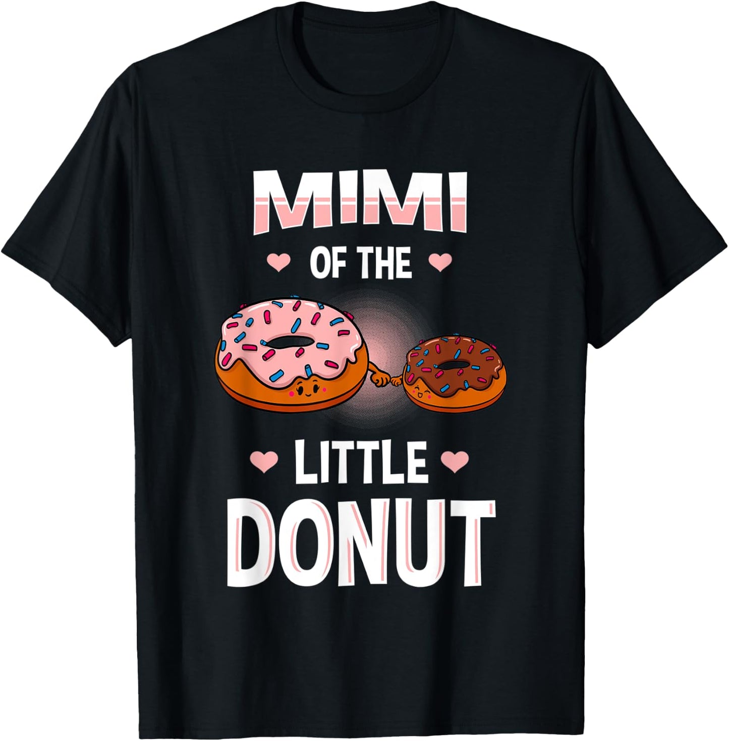 Mimi Of The Little Donut Gender Reveal Announcement T-Shirt - T-Shirt | Black