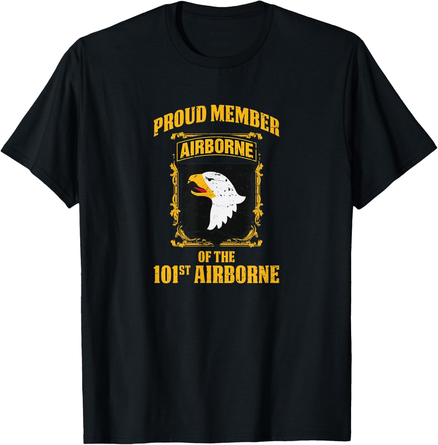 Airborne Shirt - Proud Member the 101st Airborne T-Shirt - T-Shirt | Black
