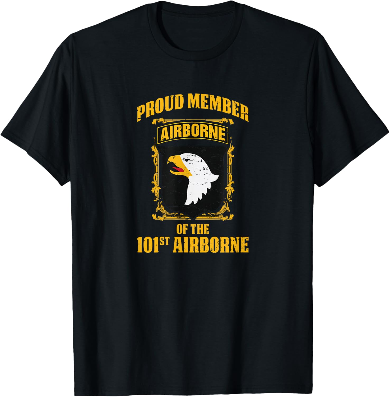 Airborne Shirt - Proud Member the 101st Airborne T-Shirt - T-Shirt | Black