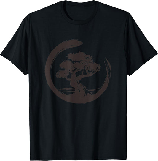 Bonsai Tree Japan Zen Japanese Bonsai Tree Gift T-Shirt - T-Shirt | Black