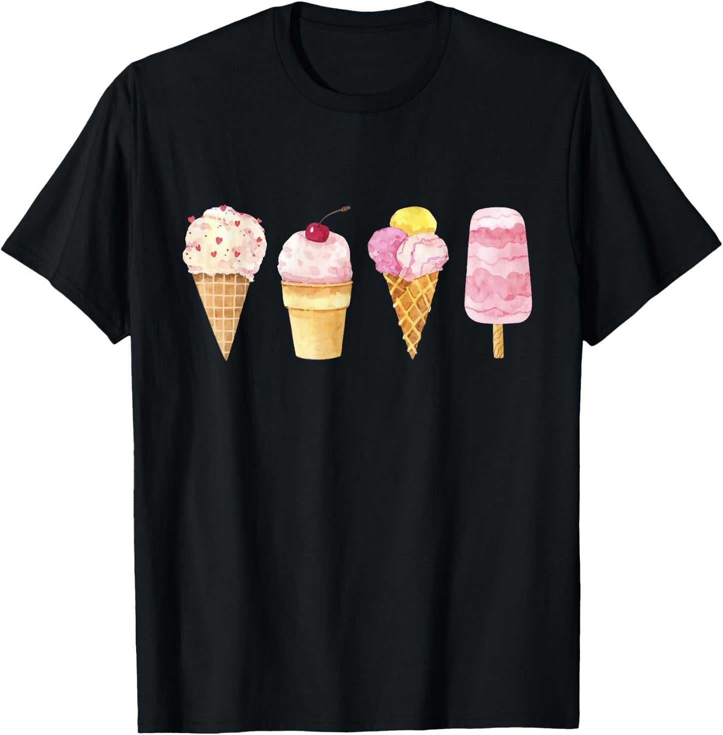 Ice Cream Lover T-Shirt - T-Shirt | Black