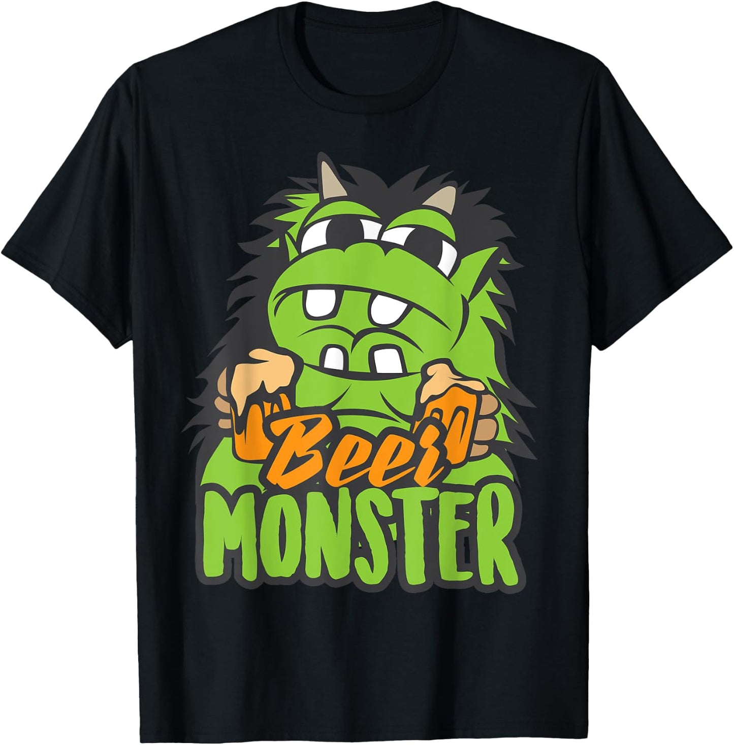 Beer Monster | Cool Total Beer Drinkers Drunk Gift T-Shirt - T-Shirt | Black