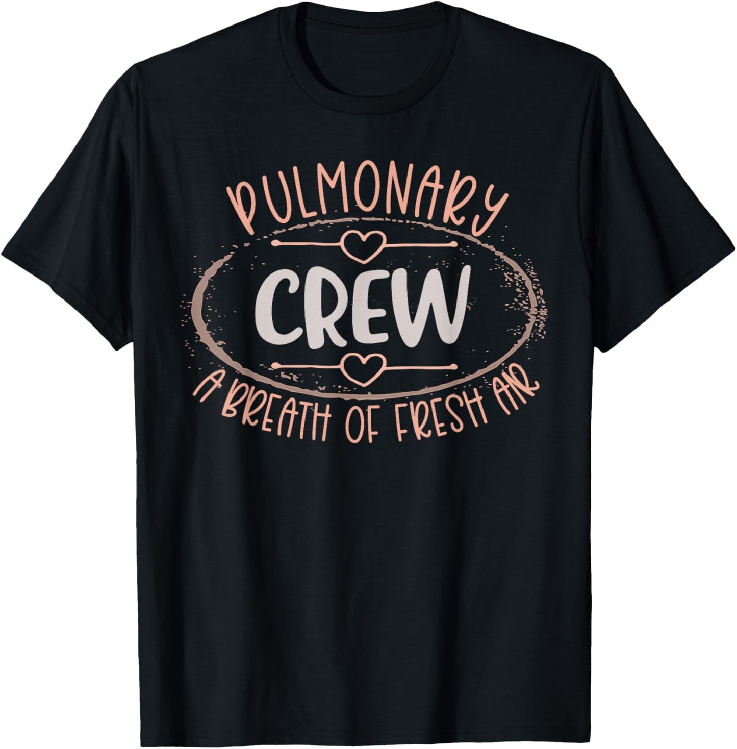 Pulmonary Crew Nurse A Breath Of Fresh Air Pulmonologist T-Shirt - T-Shirt | Black