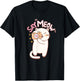 Cute Cat with Camera Saying Meow T-Shirt - T-Shirt | Black