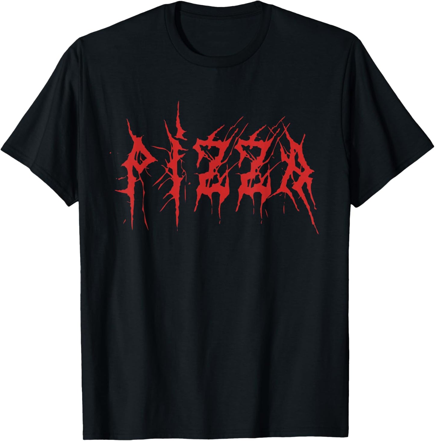 Alternative Clothes Aesthetic Goth - Pizza Funny Horror Fan T-Shirt - T-Shirt | Black