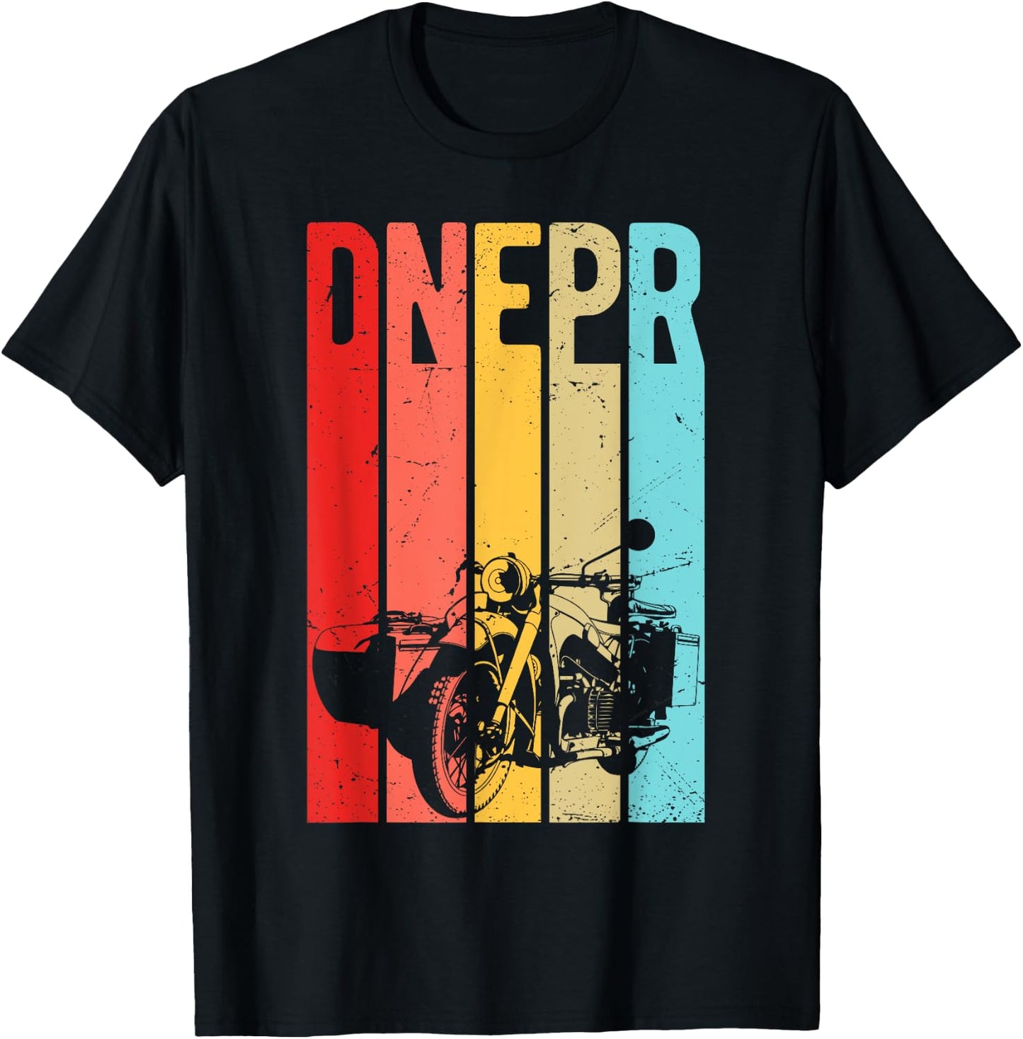 Dnepr Motorcycle Offroad Motorcycle Rider T-Shirt - T-Shirt | Black