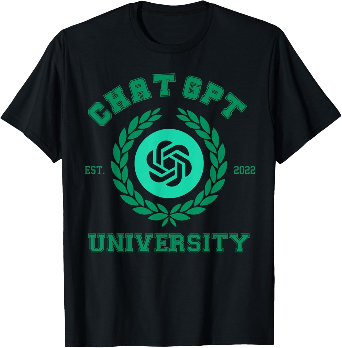 chatgot Chat University gpt ai T-Shirt - T-Shirt | Black