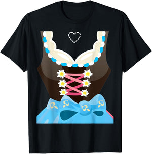 Dirndl Costume Oktoberfest Bavarian Munich Beer Festival T-Shirt - T-Shirt | Black
