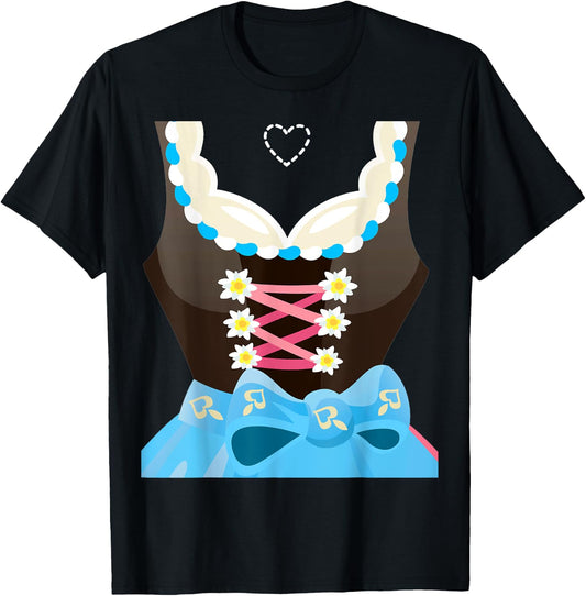 Dirndl Costume Oktoberfest Bavarian Munich Beer Festival T-Shirt - T-Shirt | Black