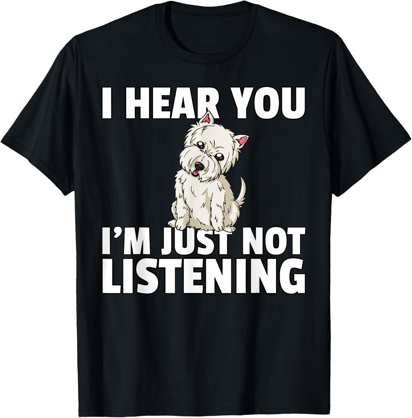 West Highland Terrier Westie Dog Men Women Girls Kids T-Shirt - T-Shirt | Black