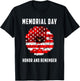 Veterans Day Red Poppy Flower USA Memorial Day 2021 T-Shirt - T-Shirt | Black