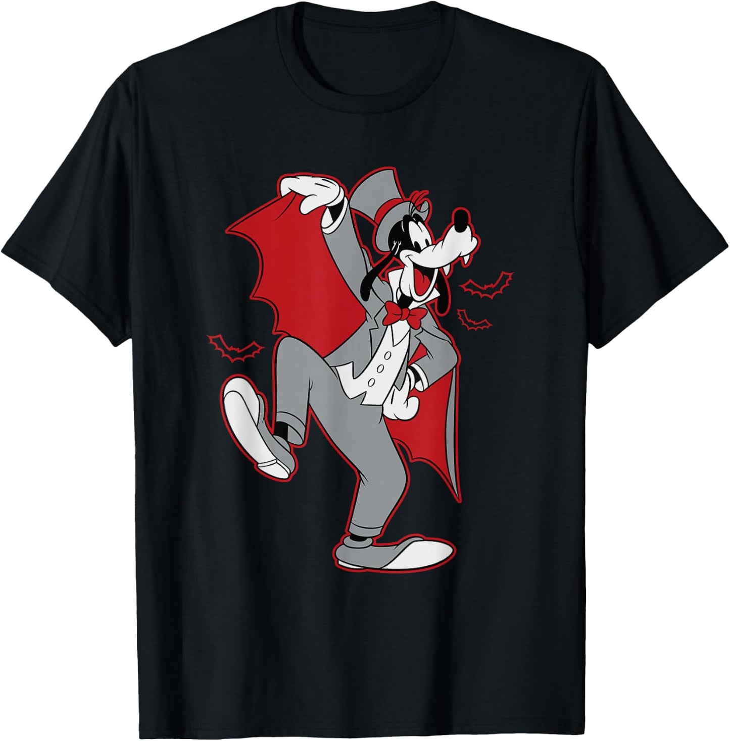 Disney Goofy in Dracula Halloween Costume T-Shirt - T-Shirt | Black