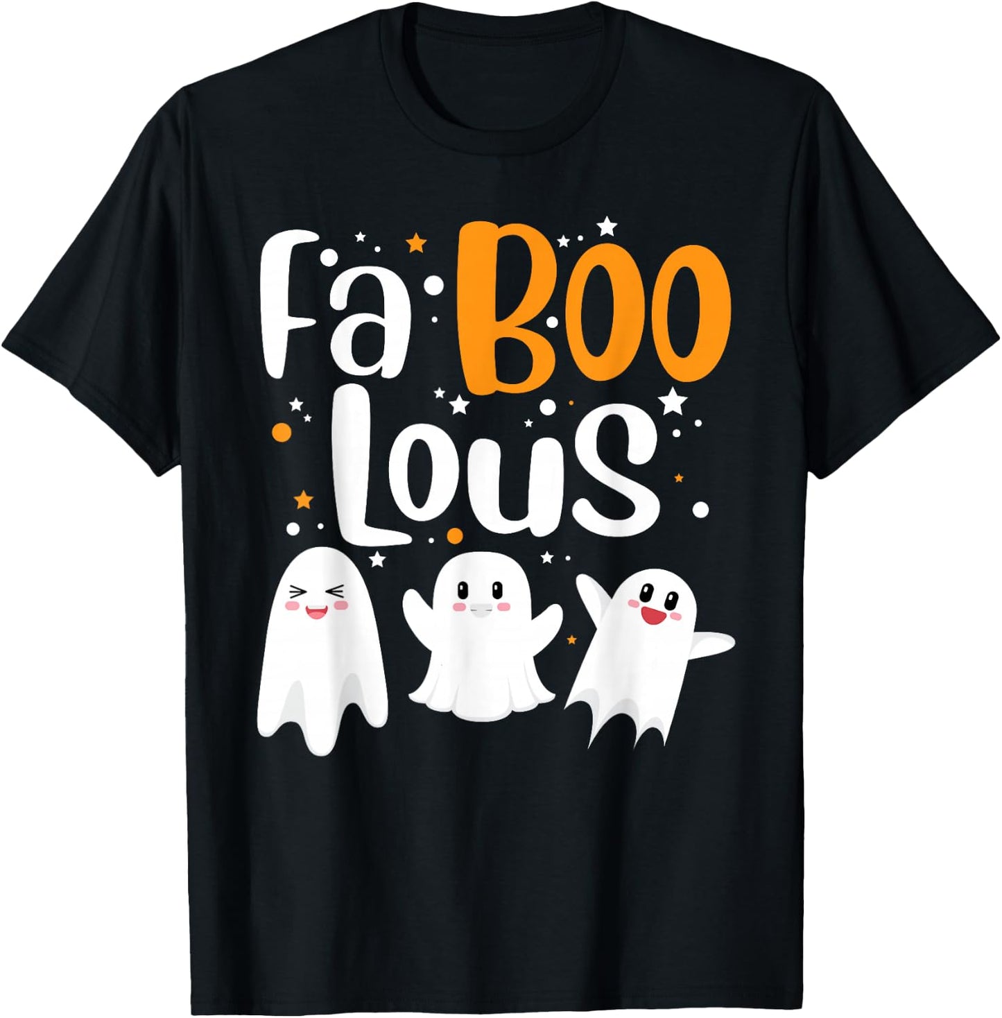 Faboolous Ghosts Funny Halloween Trick Or Treat Costume T-Shirt - T-Shirt | Black