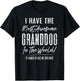Hilarious Pet Lover Grandpa Grandma Gag Granddog Women Kids T-Shirt - T-Shirt | Black