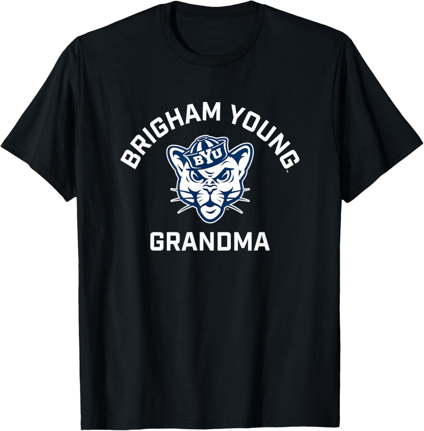 BYU Cougars Arched Grandma T-Shirt - T-Shirt | Black