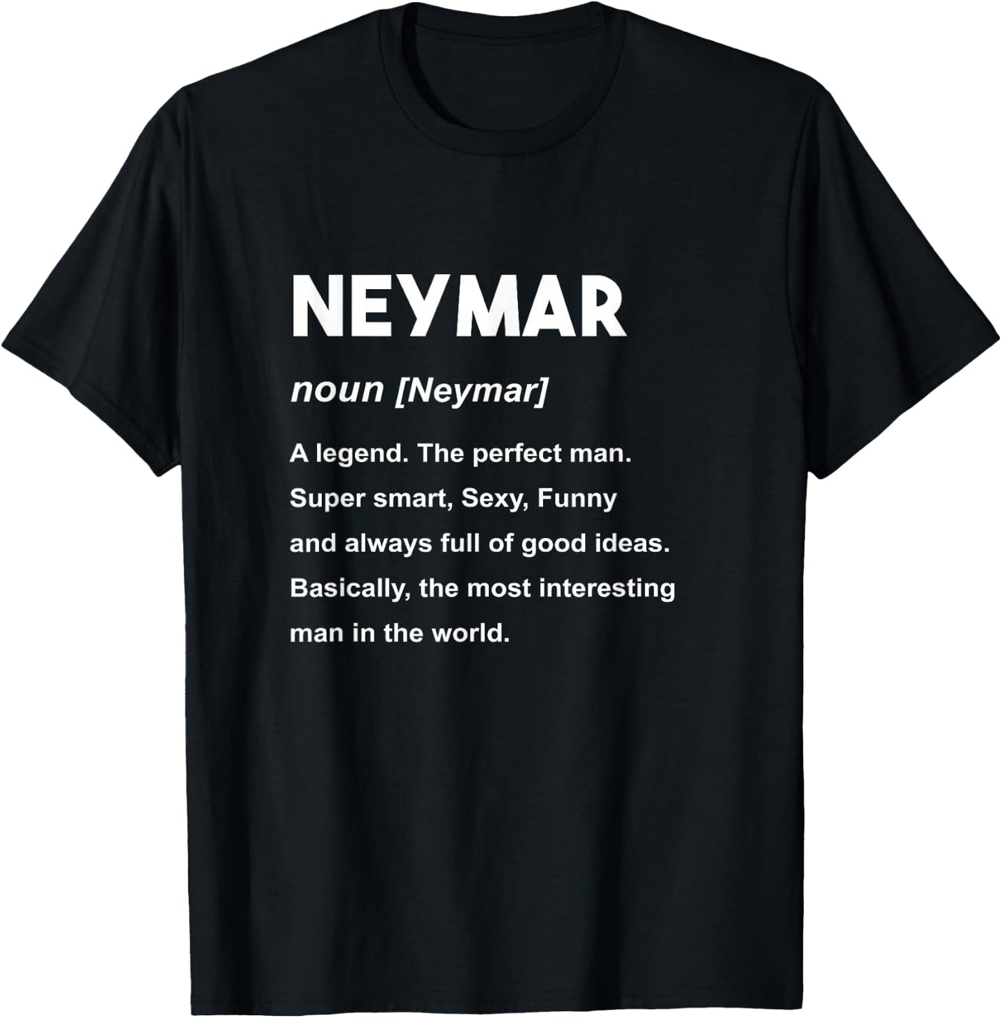 Neymar Name Shirt | Neymar T-Shirt - T-Shirt | Black