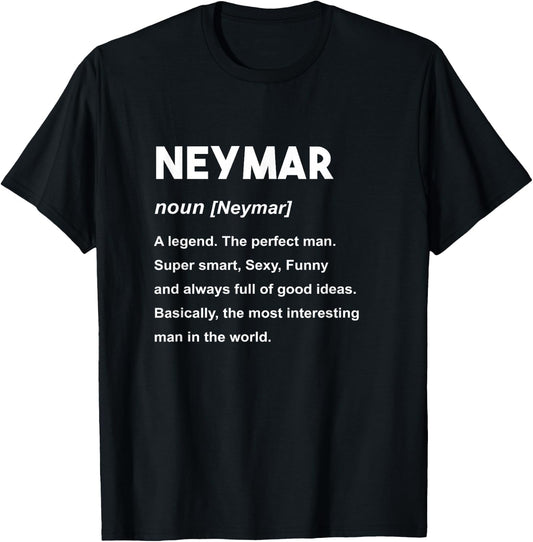 Neymar Name Shirt | Neymar T-Shirt - T-Shirt | Black