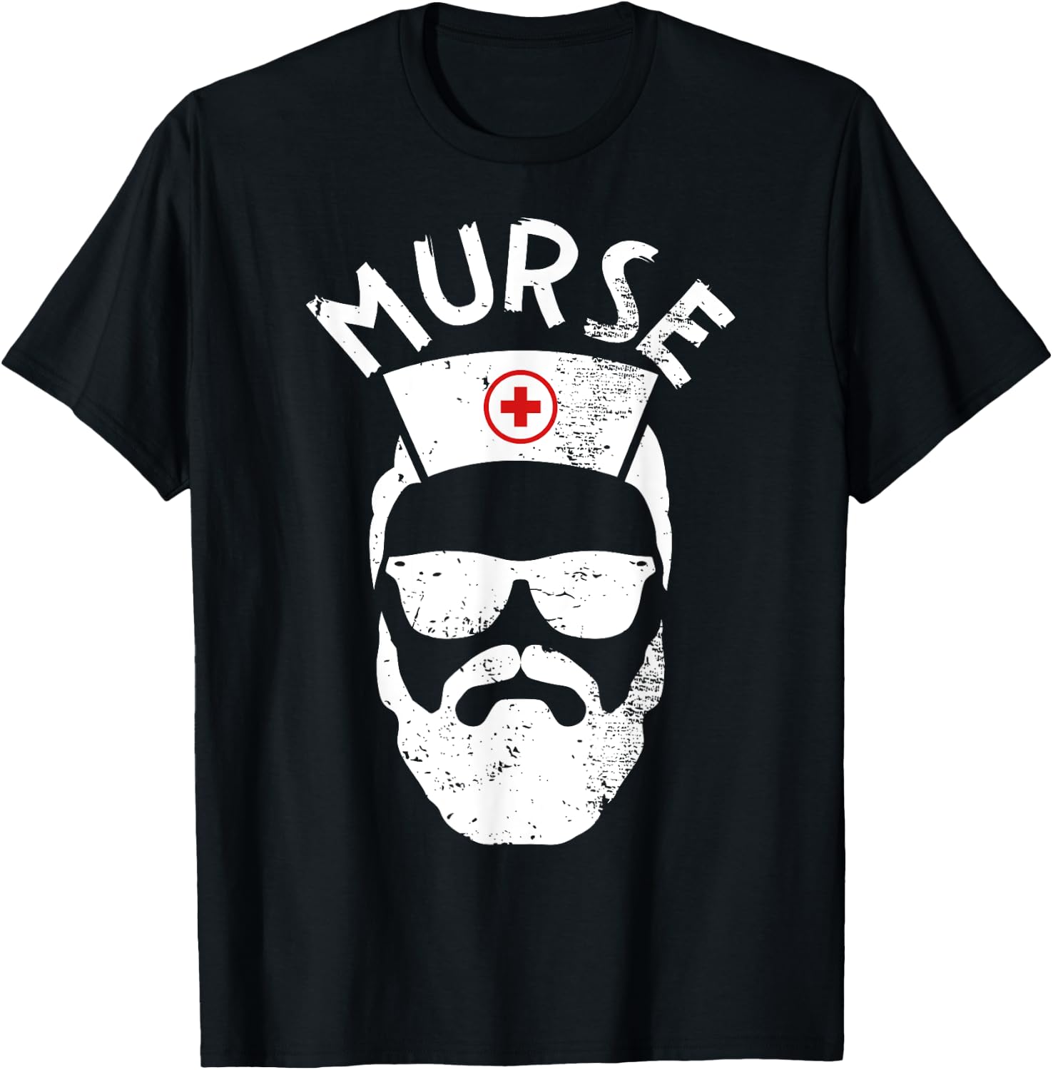 Murse Nurse Man Funny design Gift Male Nurse T-Shirt - T-Shirt | Black