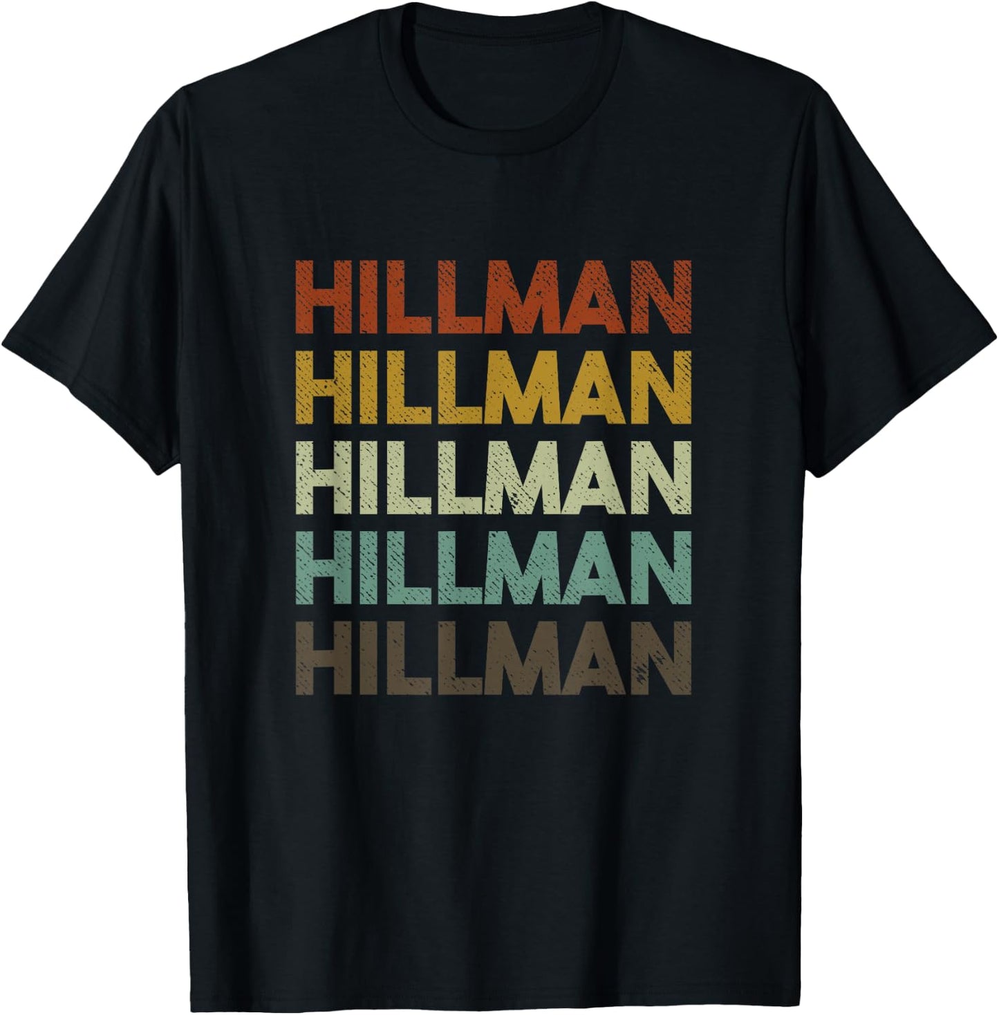 Hillman Vintage 80s Retro Style T-Shirt - T-Shirt | Black