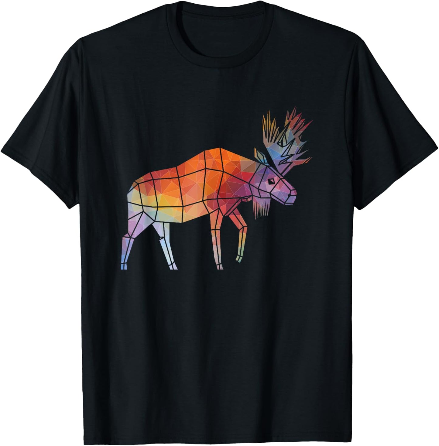Animal World Moose Lover Wildlife Cute Gift T-Shirt - T-Shirt | Black