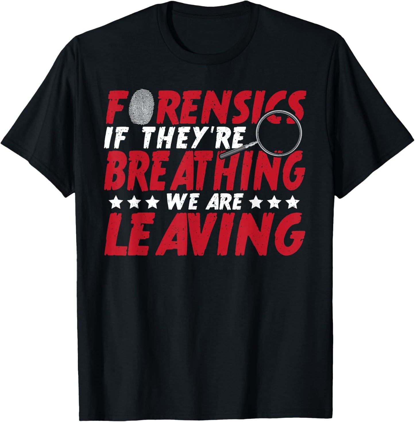 CSI Police Forensic Investigation Crime Scene Investigation T-Shirt - T-Shirt | Black