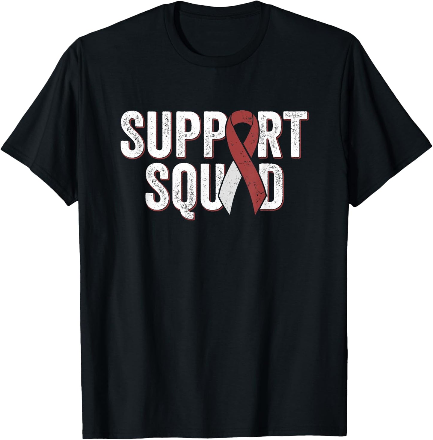 Head and Neck, Throat, Oral Cancer Support Squad T-Shirt - T-Shirt | Black