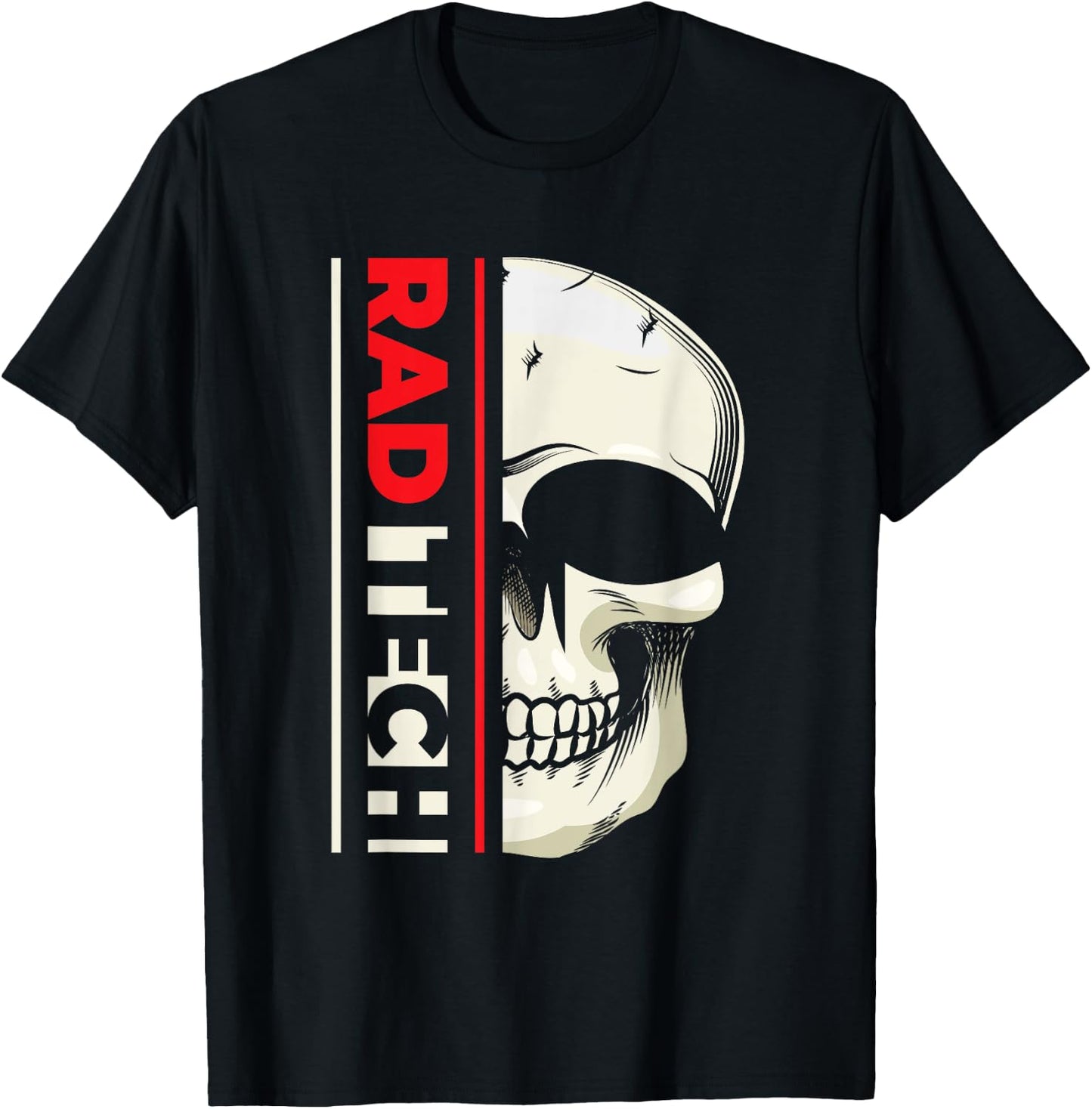 Rad Tech | Skeleton Radiology | Radiologist T-Shirt - T-Shirt | Black