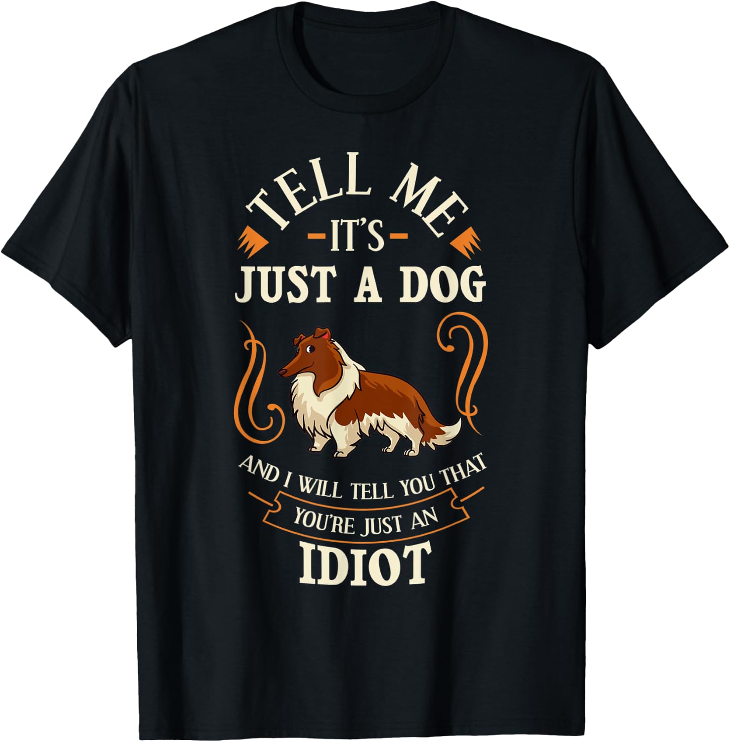 Rough Collie Dog Puppies Owner Lover Women T-Shirt - T-Shirt | Black