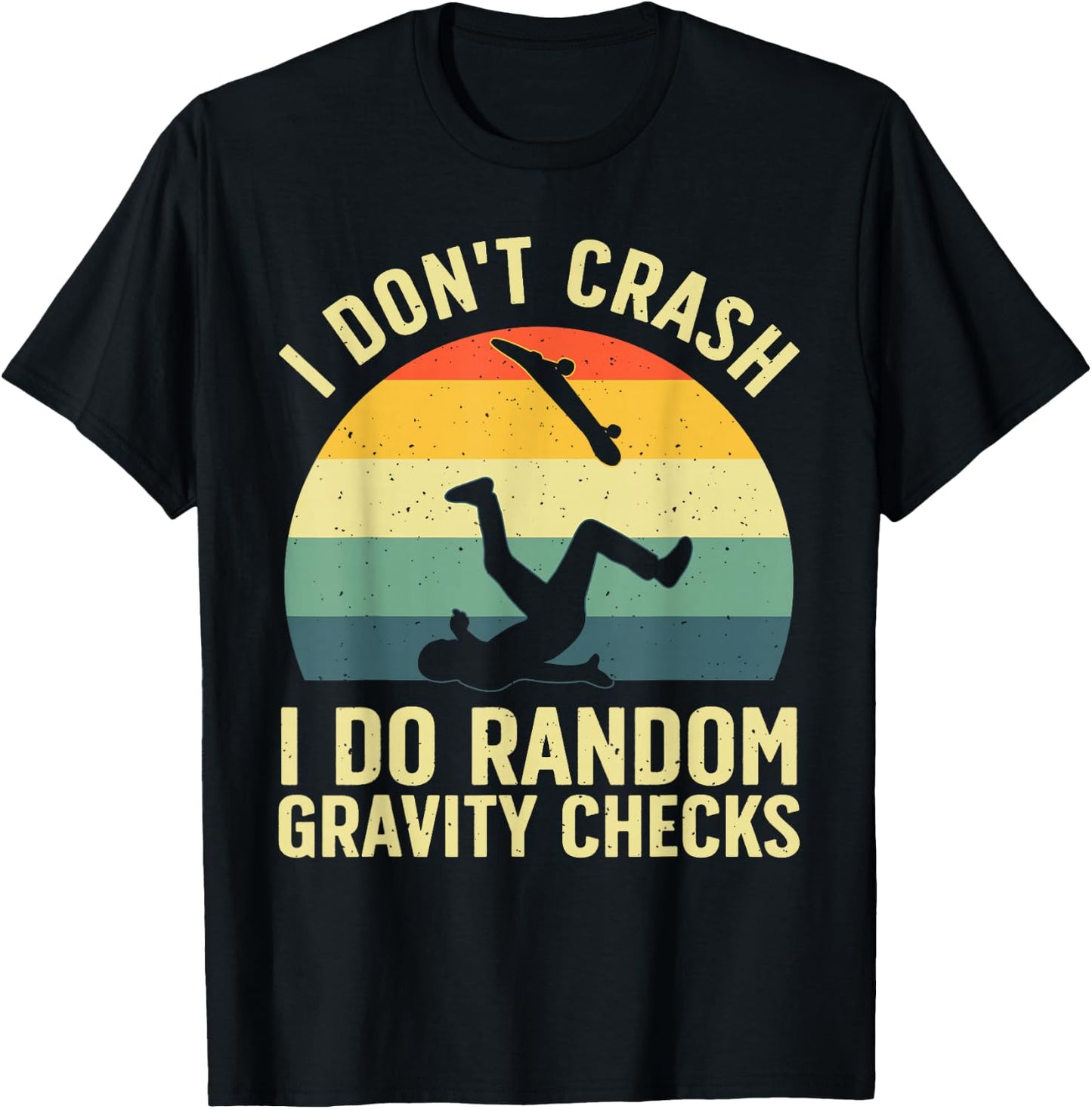 Best Skateboarding Design Women Kids Skateboarder T-Shirt - T-Shirt | Black