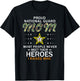 Proud National Guard Mom I Raised My Heroes Camouflage Army T-Shirt - T-Shirt | Black